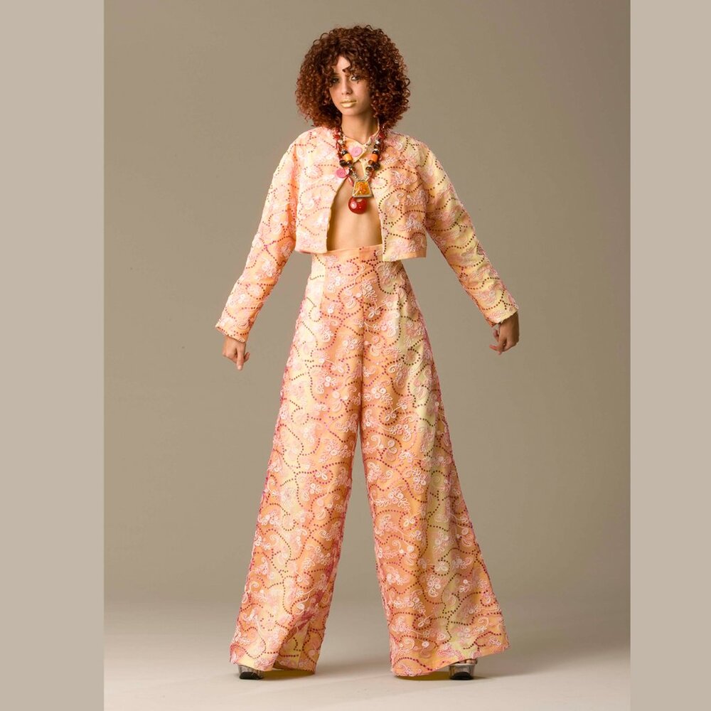 TWO-PIECE ENSEMBLE PANT SUIT - Picture 2 of 14